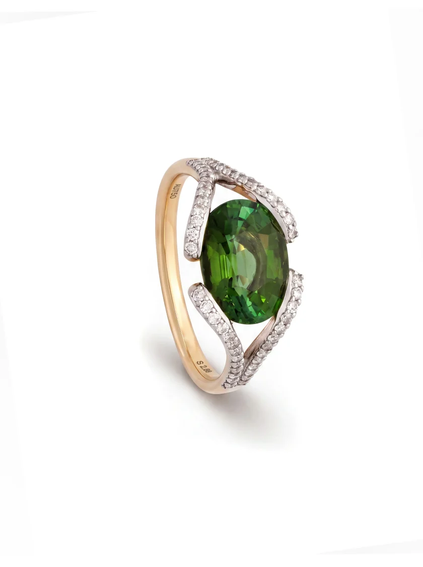 Green Tourmaline Ring