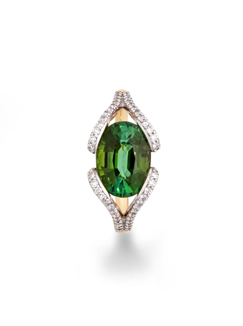 Green Tourmaline Ring