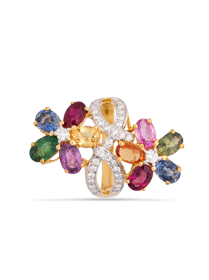 Multi Colored Stone Ring