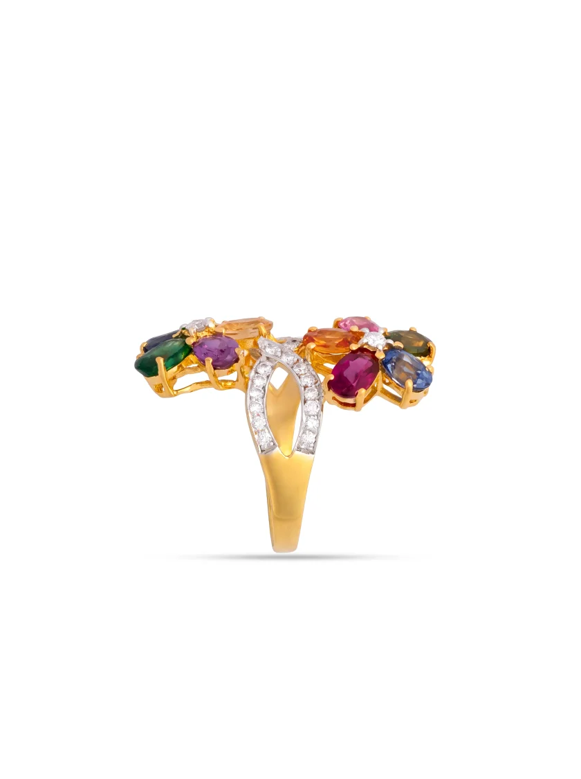 Multi Colored Stone Ring