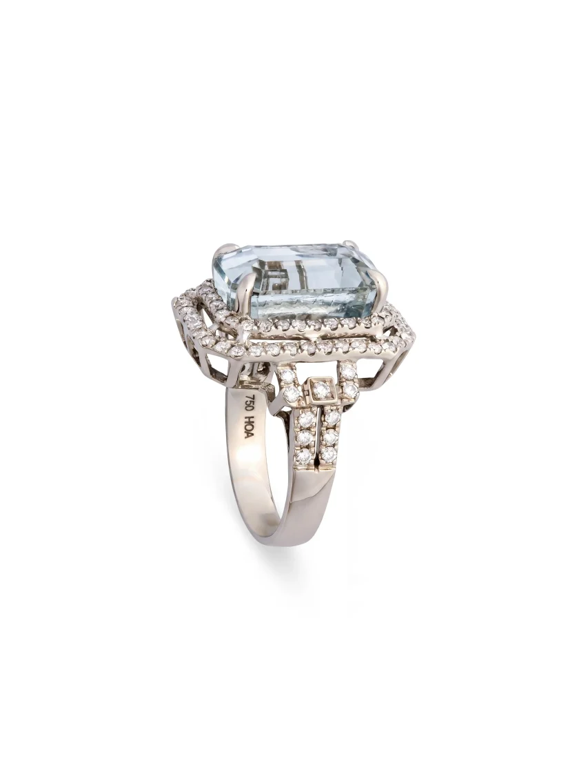 Green Kunzite Ring