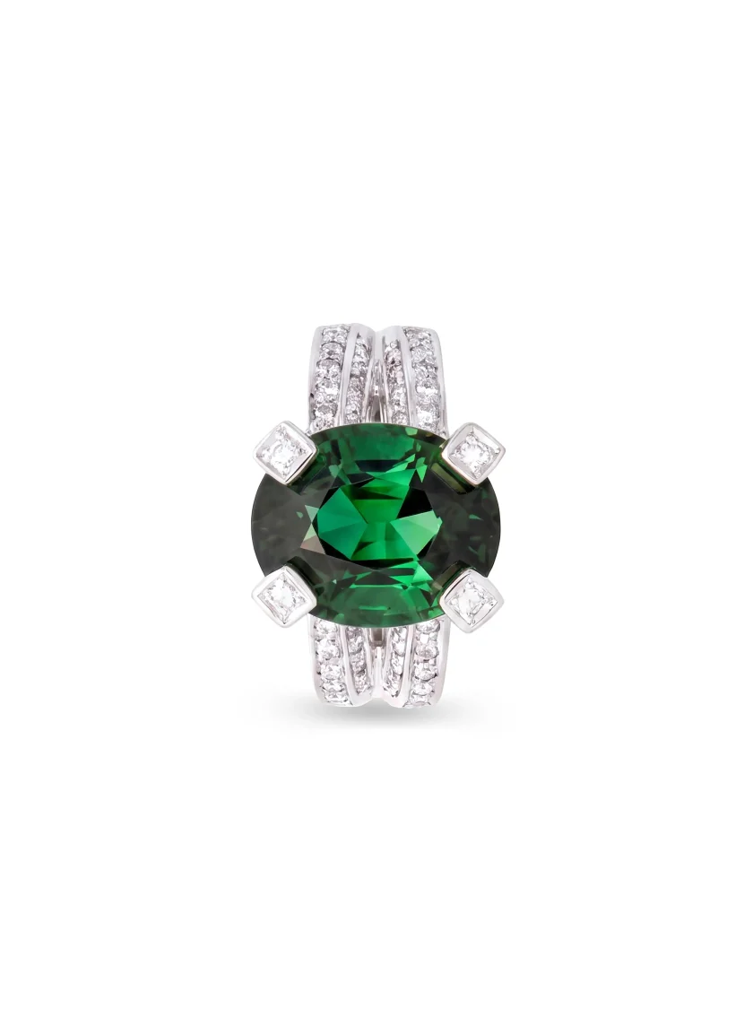 Green Tourmaline Ring