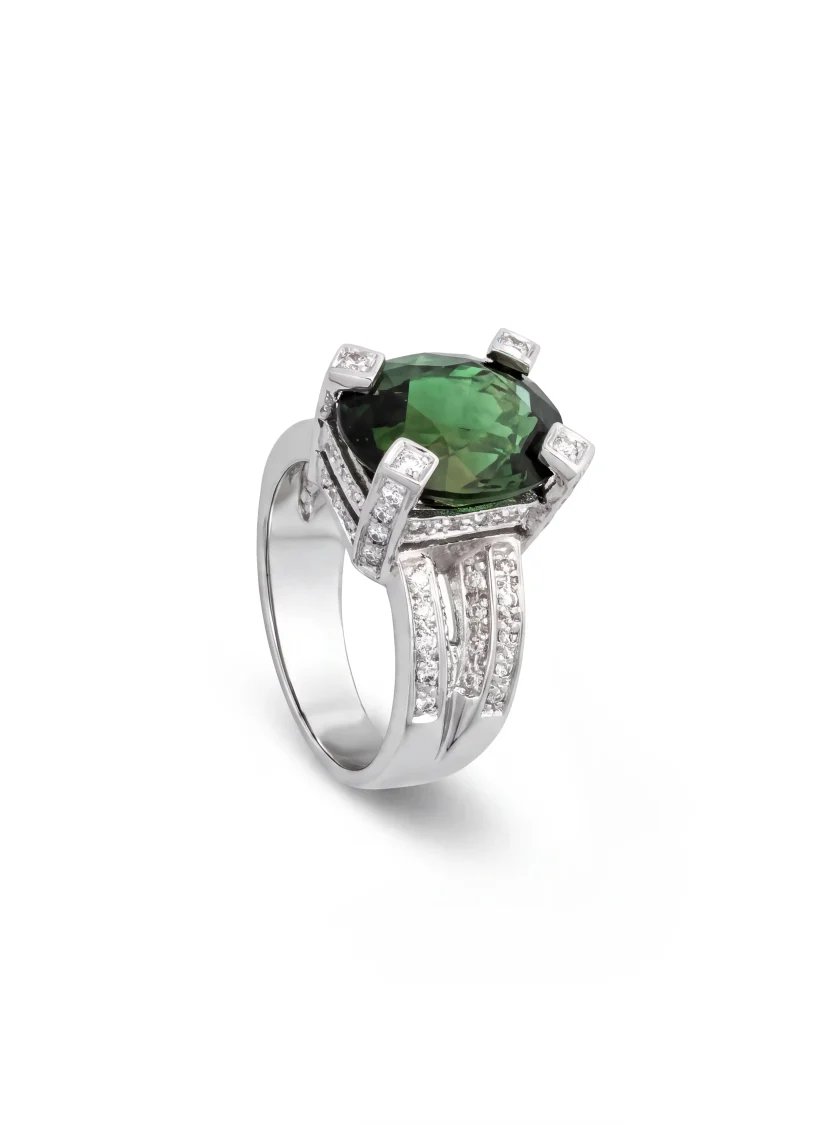 Green Tourmaline Ring