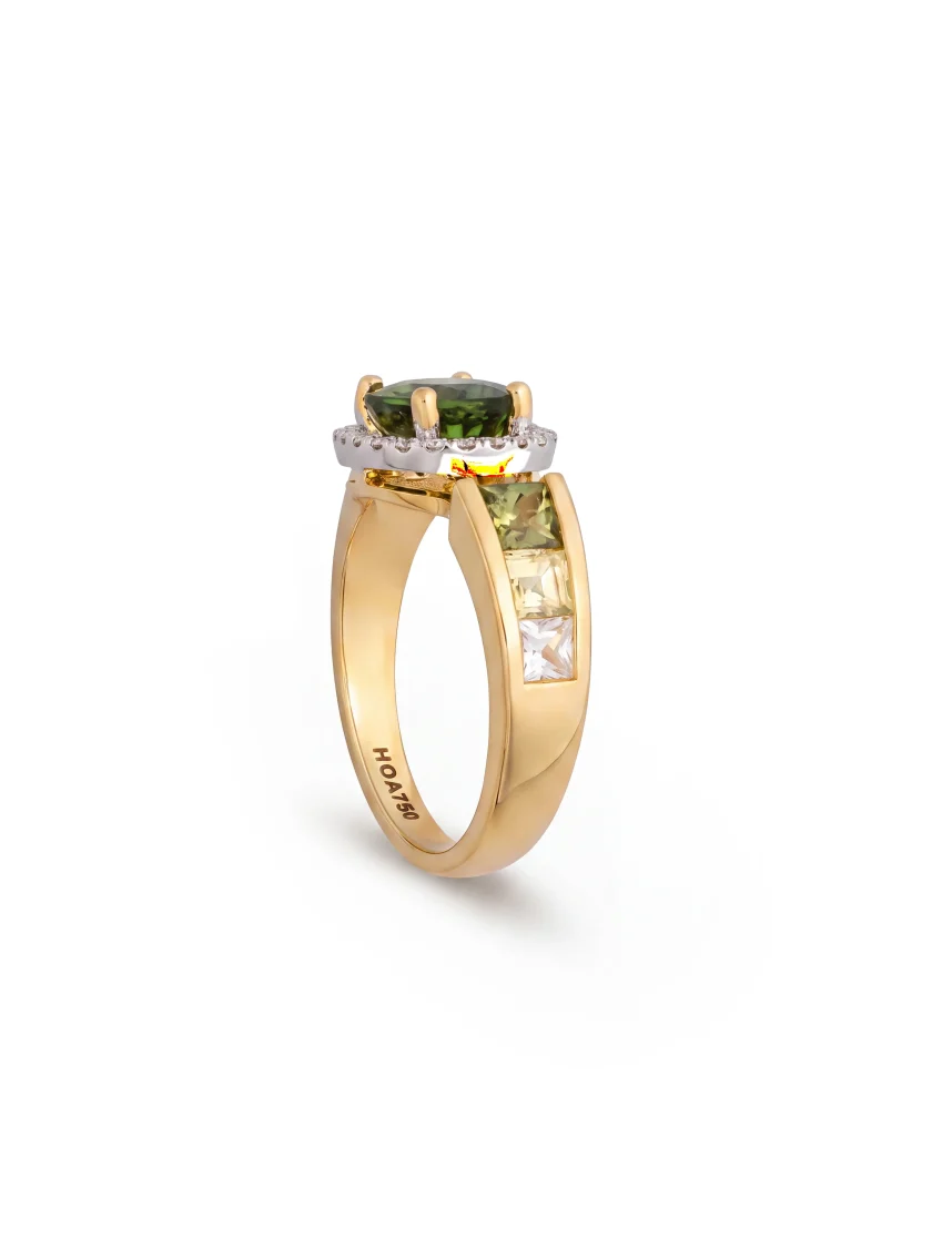 Green Tourmaline Ring