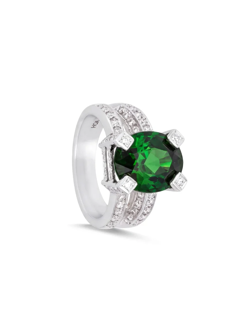 Green Tourmaline Ring