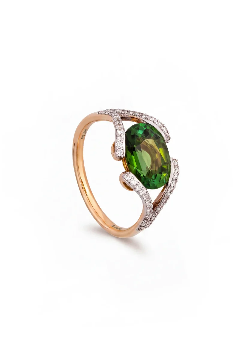 Green Tourmaline Ring