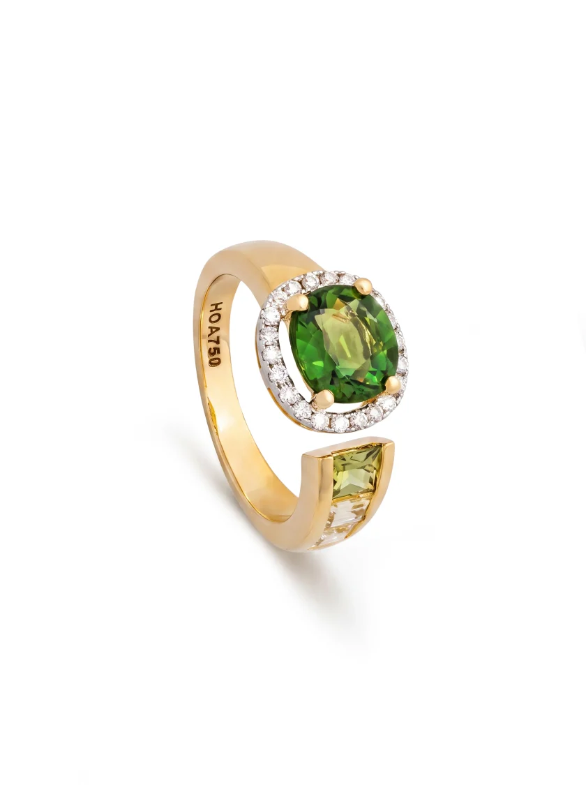 Green Tourmaline Ring
