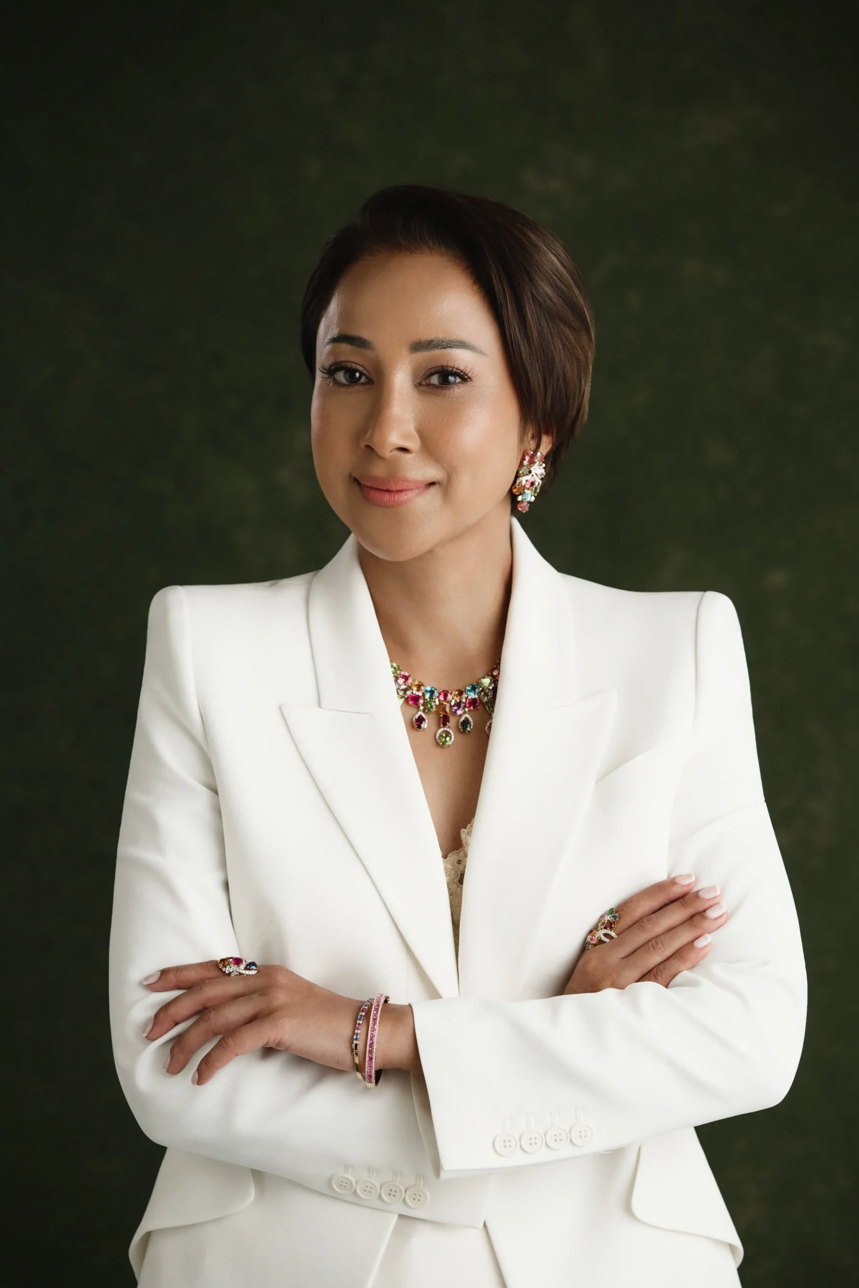 Asha, founder of House of Asha, a luxury high jewelry brand in the UAE