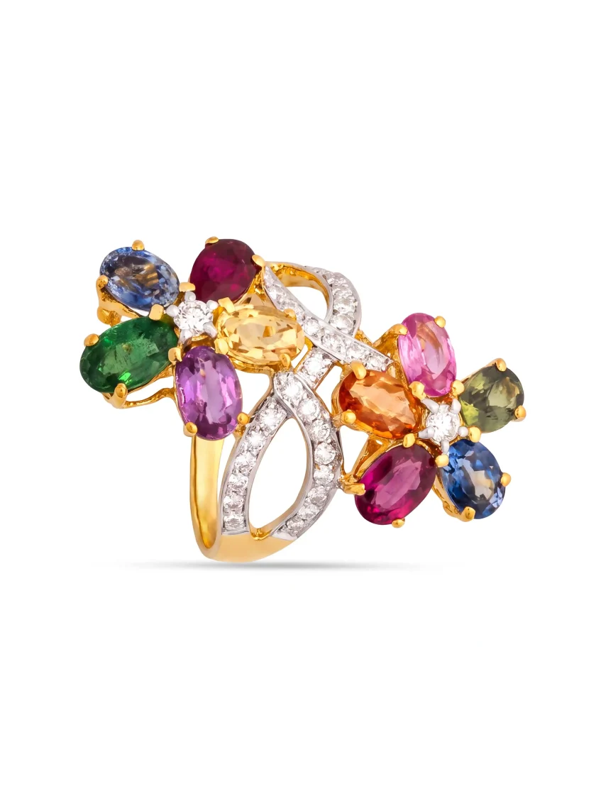 Multi Colored Stone Ring