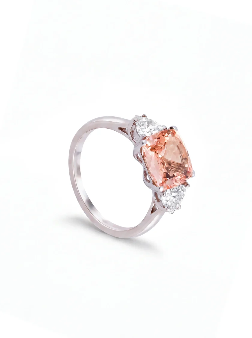Padparadscha Sapphire Ring