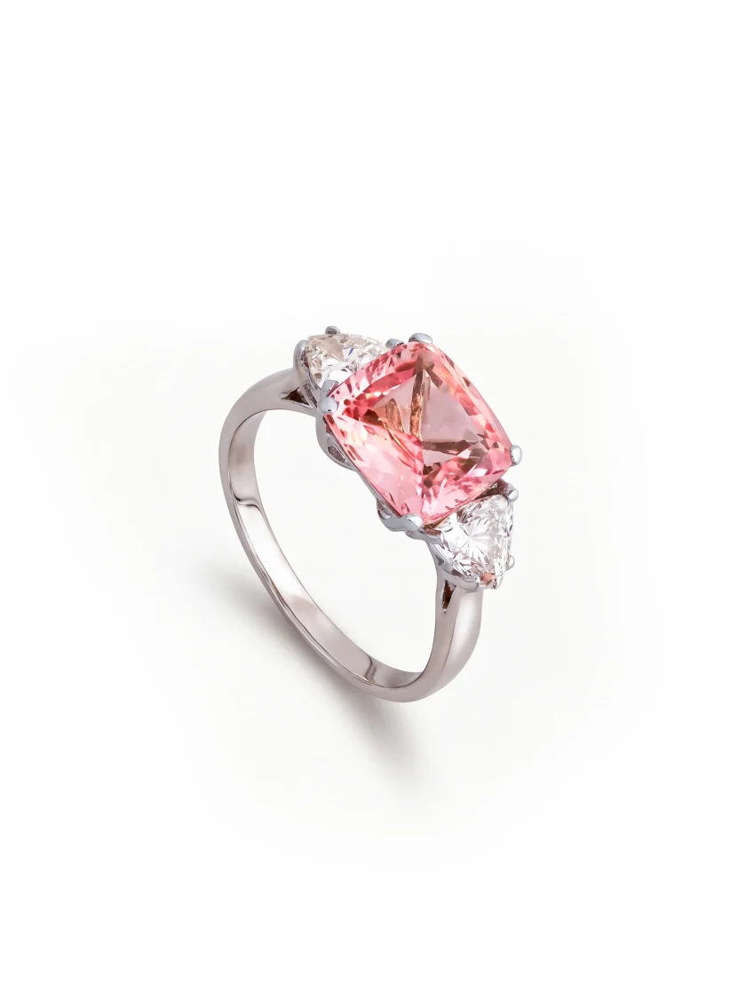 Padparadscha Sapphire Ring