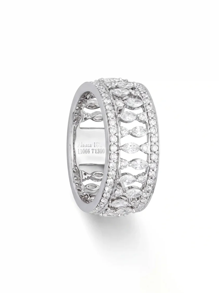 Persian White Gold Diamond Ring