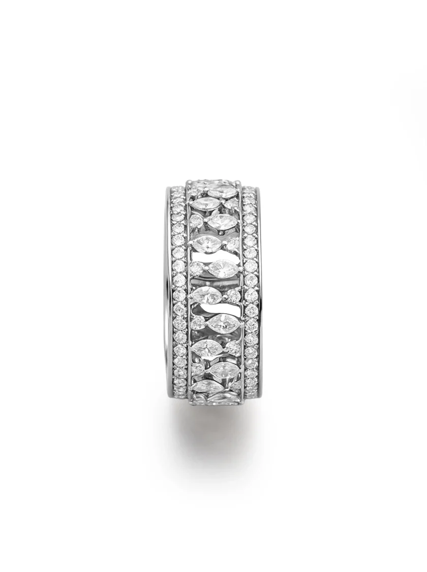 Persian White Gold Diamond Ring
