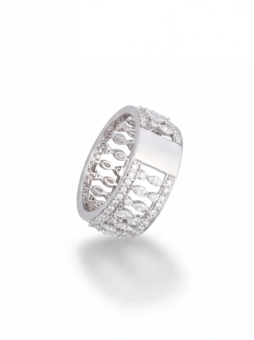 Persian White Gold Diamond Ring